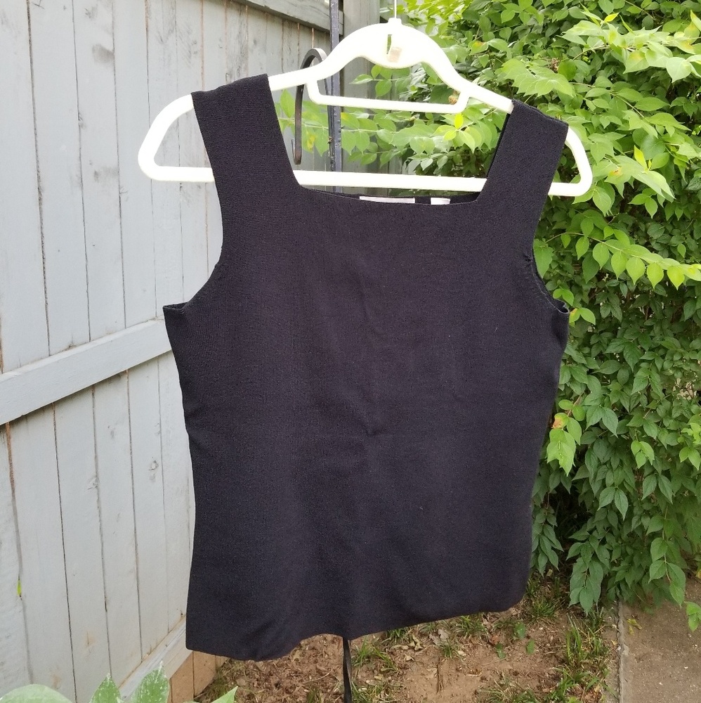 Kate Hill square neck tank--petite large